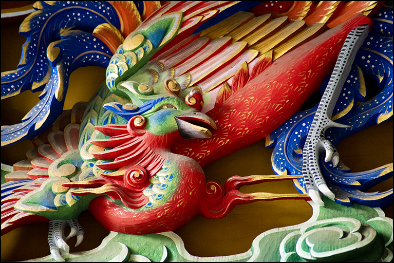 向拝彫刻