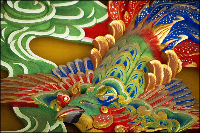 向拝彫刻