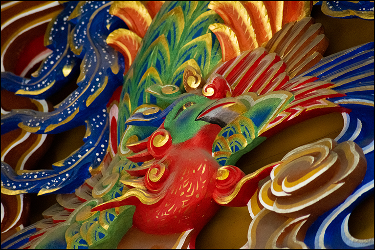 向拝彫刻