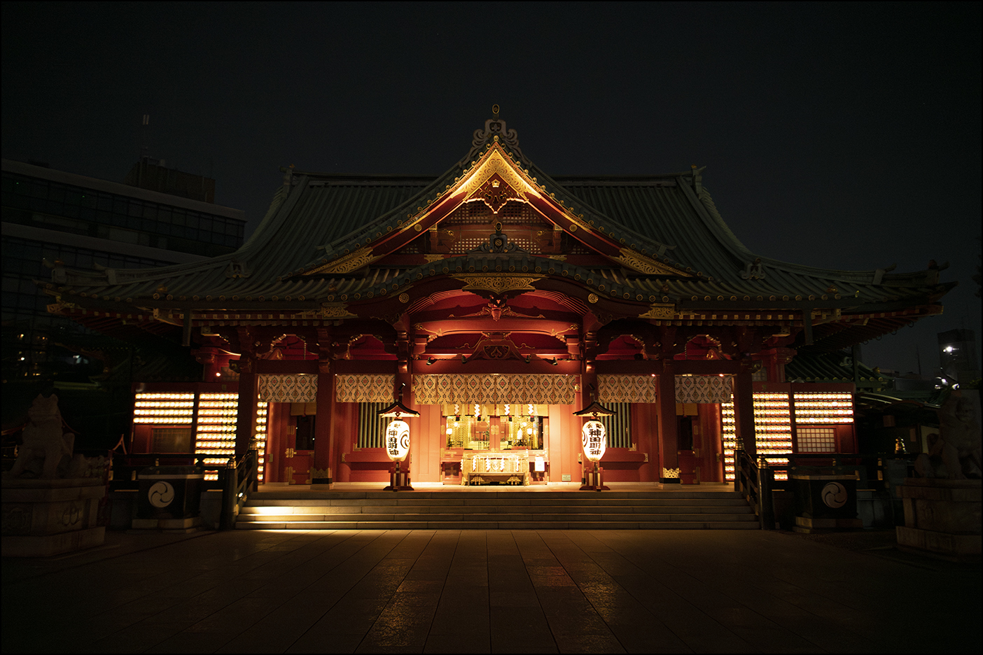 夜のライトアップ