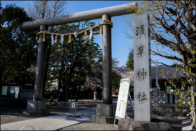 社号碑に鳥居