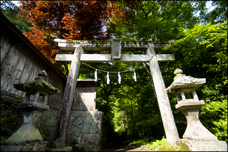 遥拝殿への鳥居