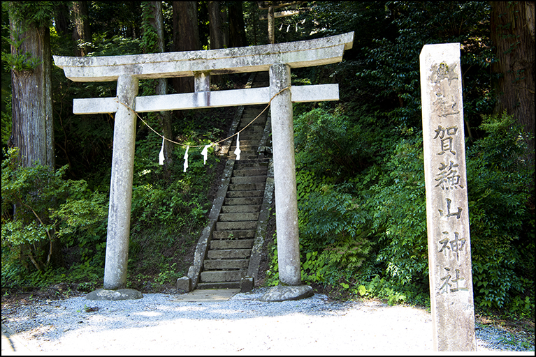 社号標に鳥居